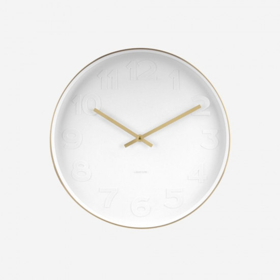 Wall Clock Mr. White - Brushed Gold [DISPLAY Left]