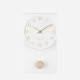 Wall Clock Casa Pendulum - White
