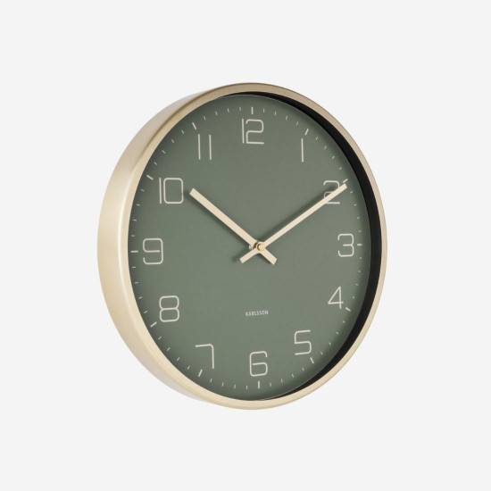 [Sale] Wall Clock Gold Elegance - Green