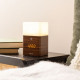 Alarm Clock Frosted Light LED - dark wood veneer [SALE]