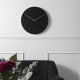 Wall clock Charm engraved numbers - Black