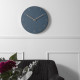 Wall clock Charm engraved numbers - Dark Blue