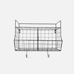 Kitchen Wall Rack Basket - White [SALE]