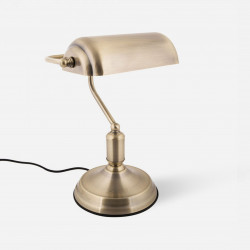 [SALE] Table lamp Bank Iron Antique Gold Plated