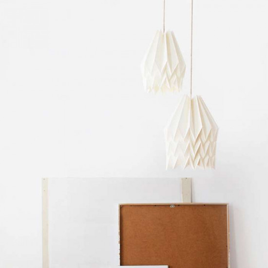 Origami Paper Lamp - Plain Pale Blue