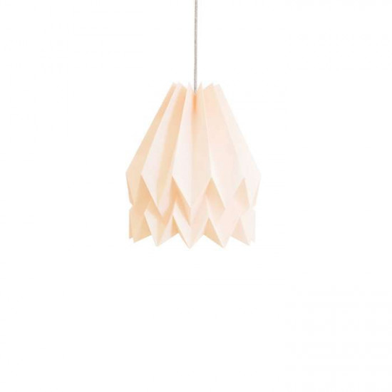 Origami Paper Lamp - Plain Pale Pink