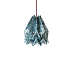 Origami Paper Lamp - Wildflower Blue